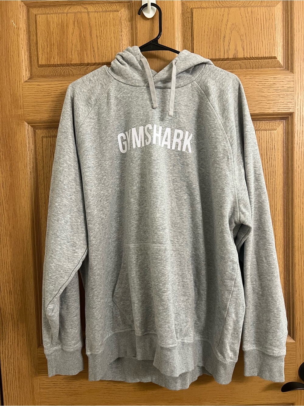 Gymshark Gray Hooded Sweatshirt With Logo Size 3XL
